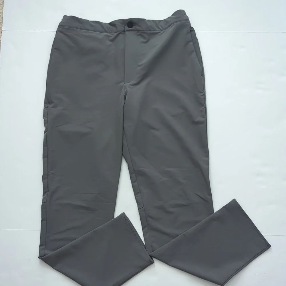 Banana Republic Slim Tapered Performance Pant Dark Steel Grey 32 x 34